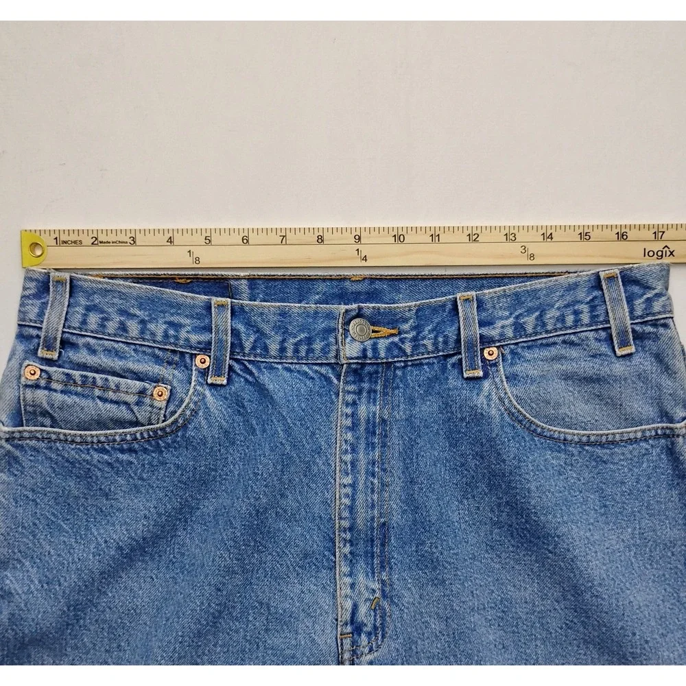 Levis 505 Jeans Mens 36x29 Straight Fit Pockets Vintage Made in Mexico 2001 Y2k